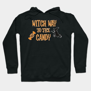 witch way to the candy halloween Hoodie